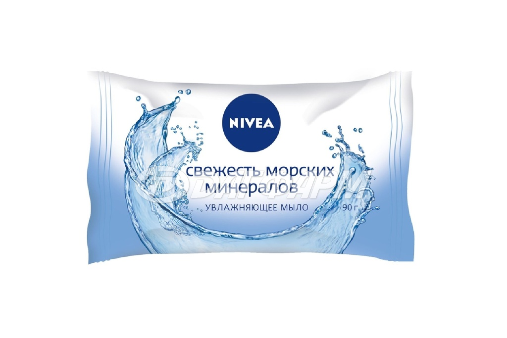 NIVEA  мыло свежесть морских минералов 90г