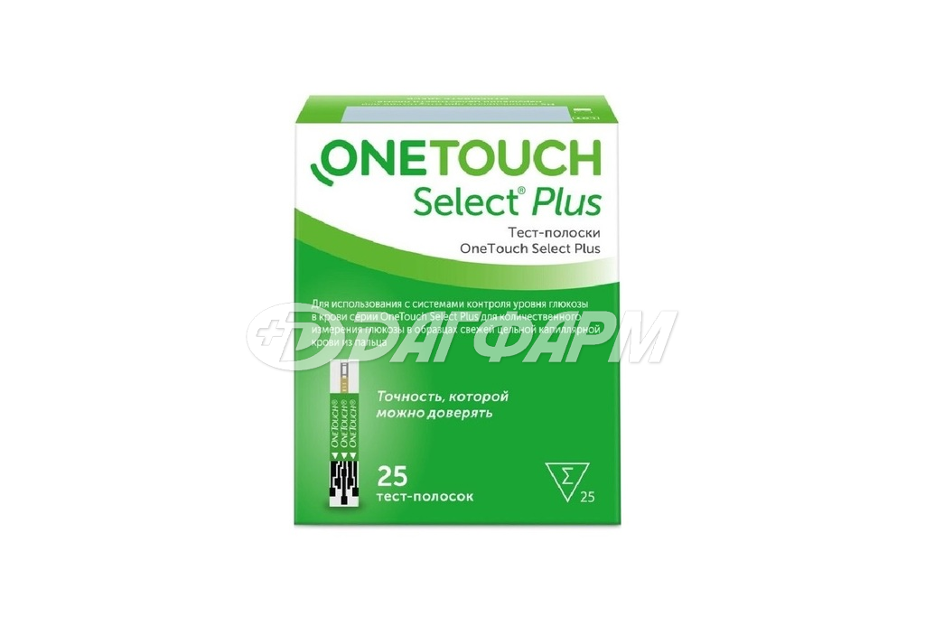 ONE TOUCH select plus тест-полоски  №25