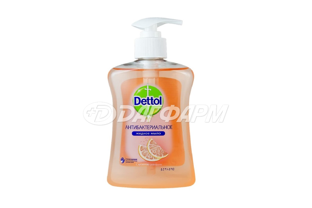 DETTOL мыло жидкое антибактериальное грейпфрут 250мл