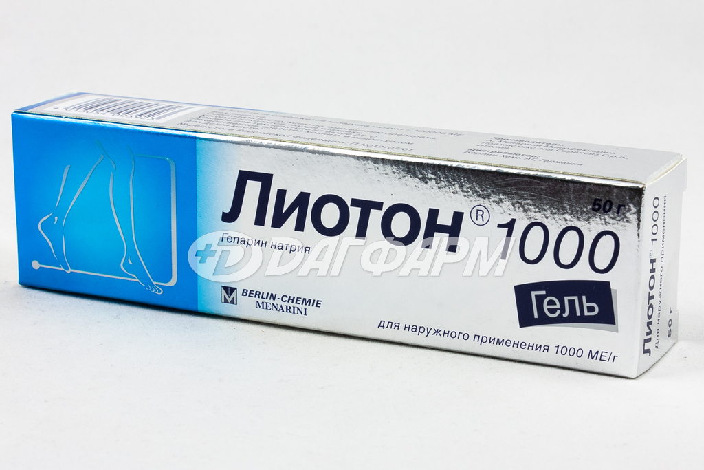 ЛИОТОН 1000 гель туба 50г