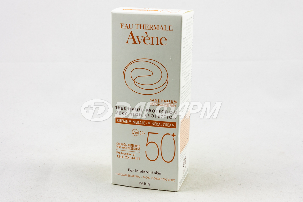 AVENE крем солнцезащитный крем SPF 50 с минеральным экраном для чувствительных зон 50мл