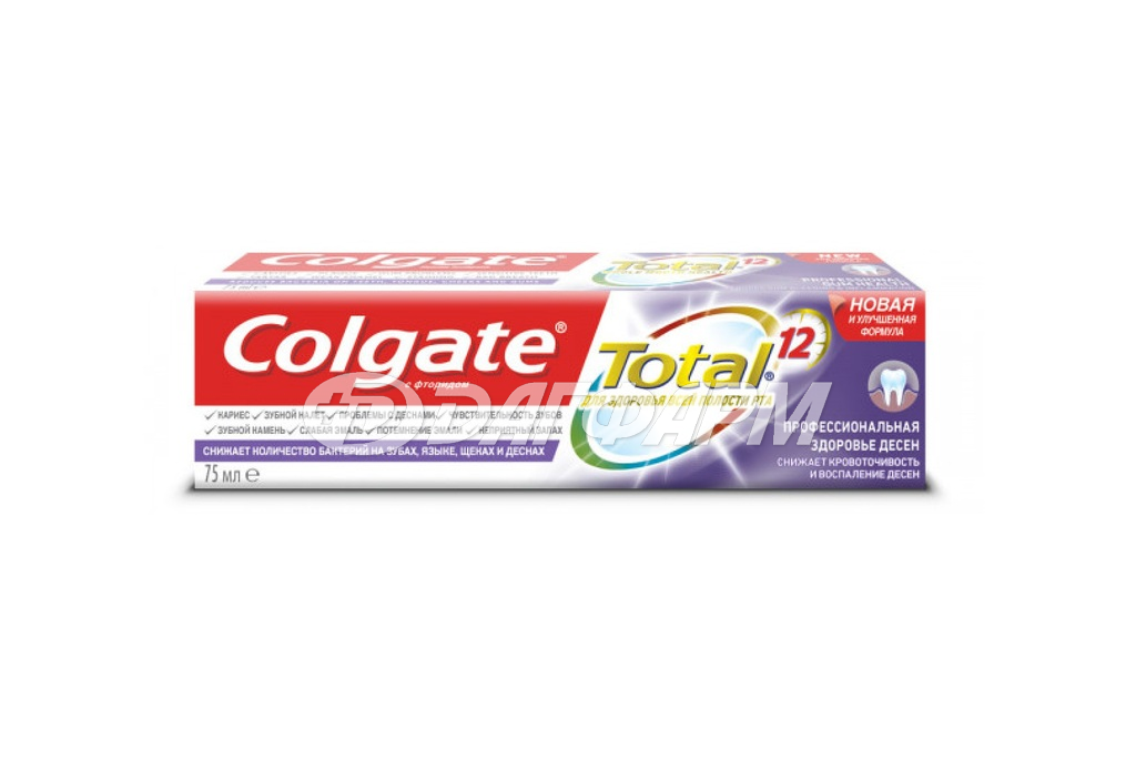 COLGATE   паста зубная тотал 12 75мл