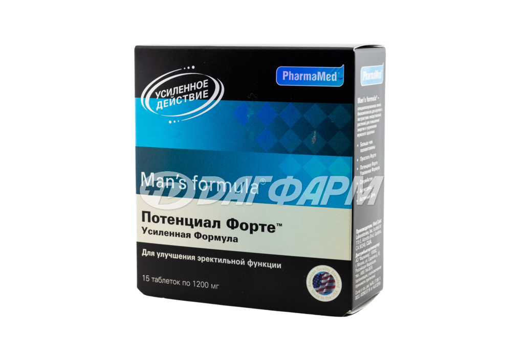 MAN'S FORMULA  потенциал форте усиленная формула таблетки  №15