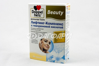 DOPPEL HERZ BEAUTY лифтинг комплекс с гиалуроновой кислотой капсулы №30