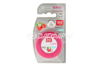 SPLAT dental floss нить зубная с ароматом клубники 30м