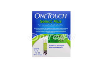 ONE TOUCH SELECT PLUS тест-полоски №50