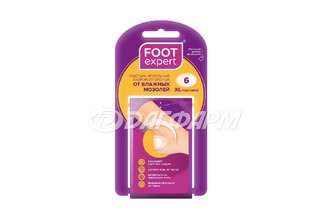 FOOT EXPERT пластырь гидроколлоидный 3,7х5,5см №6