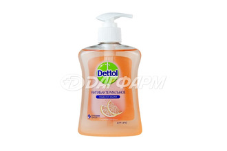 DETTOL мыло жидкое антибактериальное грейпфрут 250мл